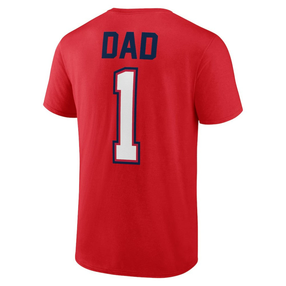 Washington Nationals Father's Day #1 Dad T-Shirt - Red T-shirts
