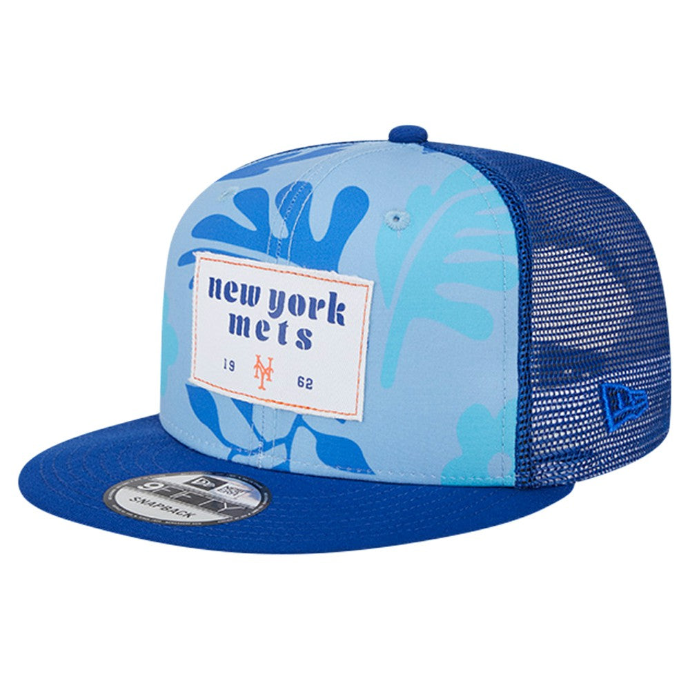 New York Mets New Era Bikini Bottom Trucker 9FIFTY Snapback Hat - Royal Hats