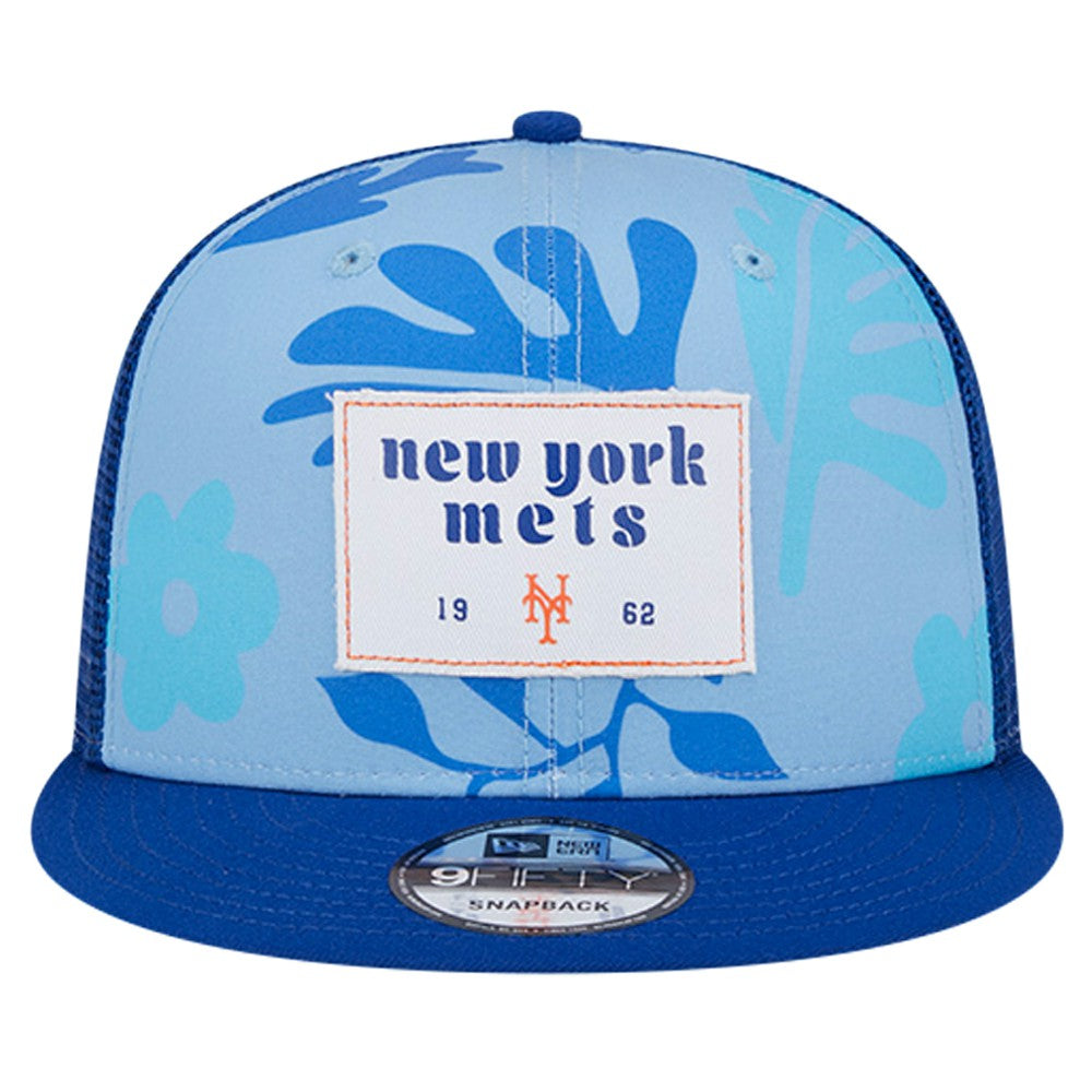 New York Mets New Era Bikini Bottom Trucker 9FIFTY Snapback Hat - Royal Hats