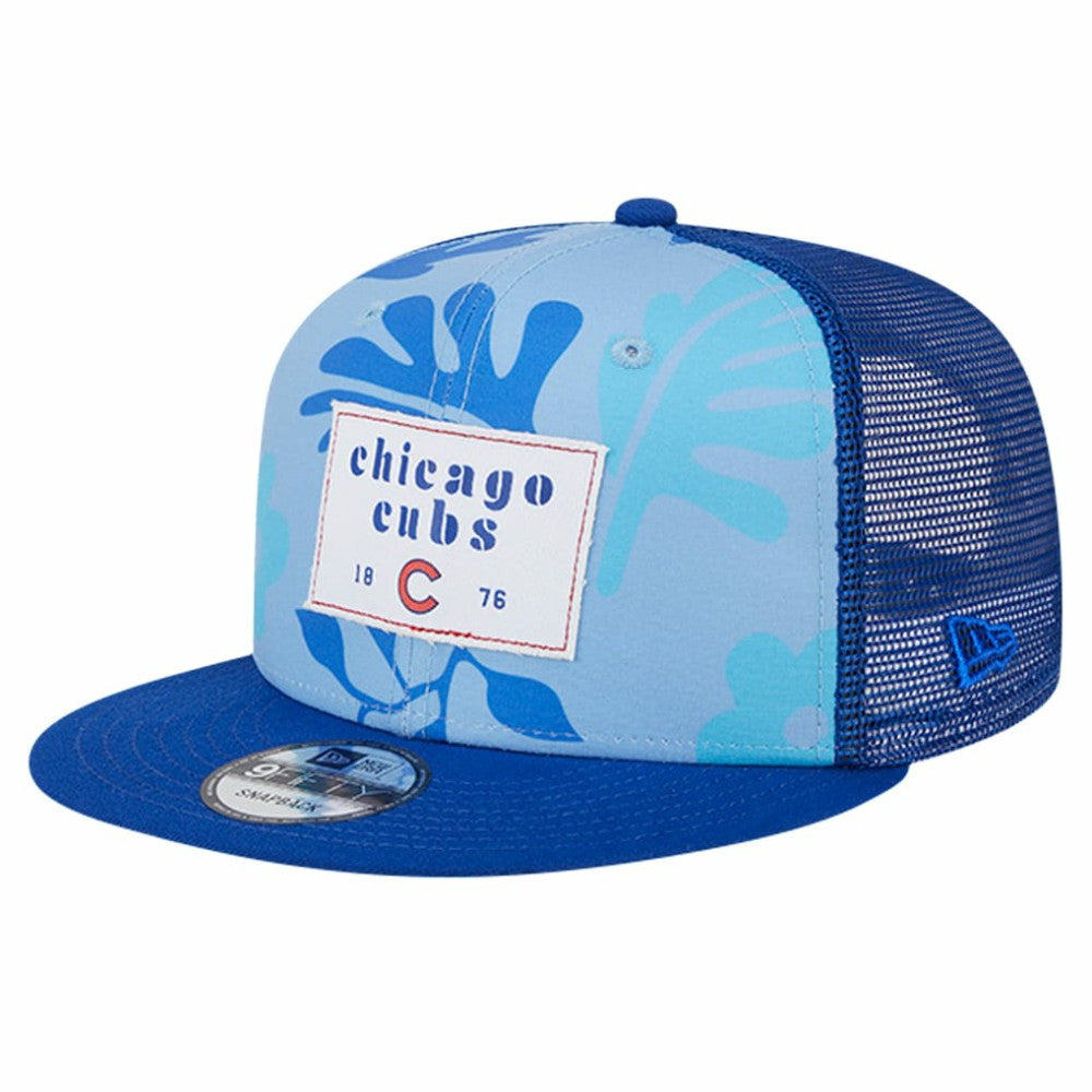 Chicago Cubs New Era Bikini Bottom Trucker 9FIFTY Snapback Hat - Royal Hats