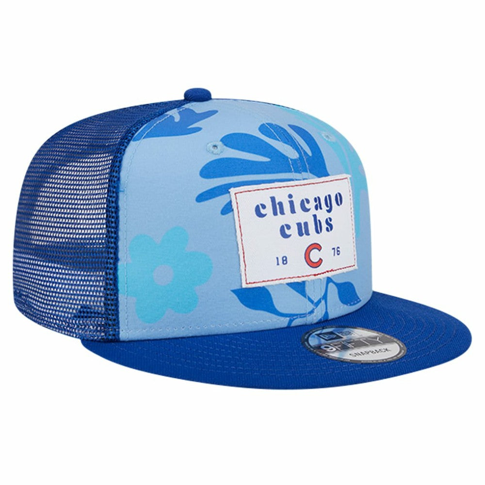Chicago Cubs New Era Bikini Bottom Trucker 9FIFTY Snapback Hat - Royal Hats