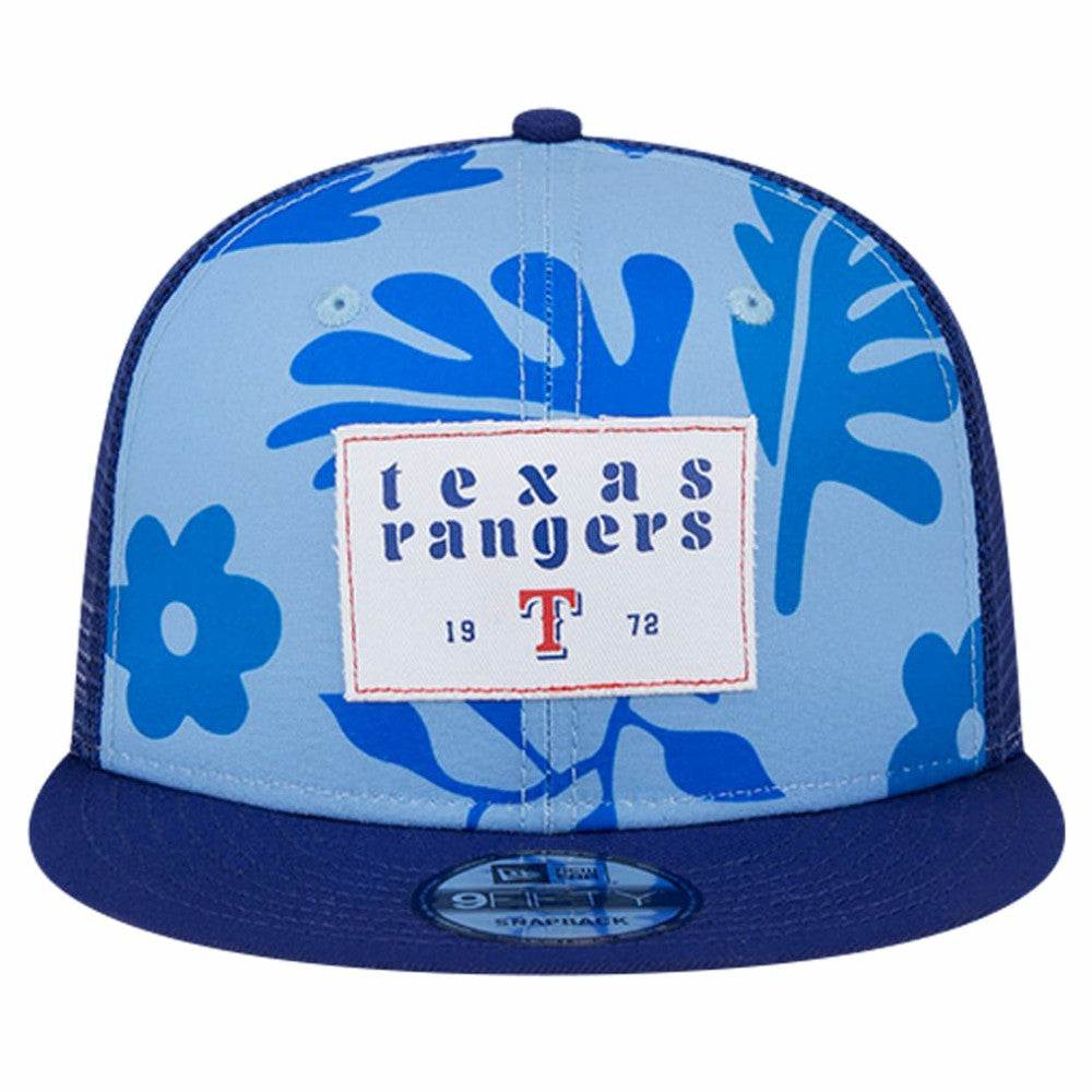 Texas Rangers New Era Bikini Bottom Trucker 9FIFTY Snapback Hat - Royal Hats