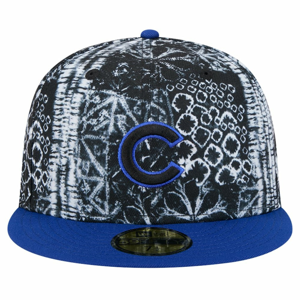 Chicago Cubs New Era Sands 59FIFTY Fitted Hat - Black Hats
