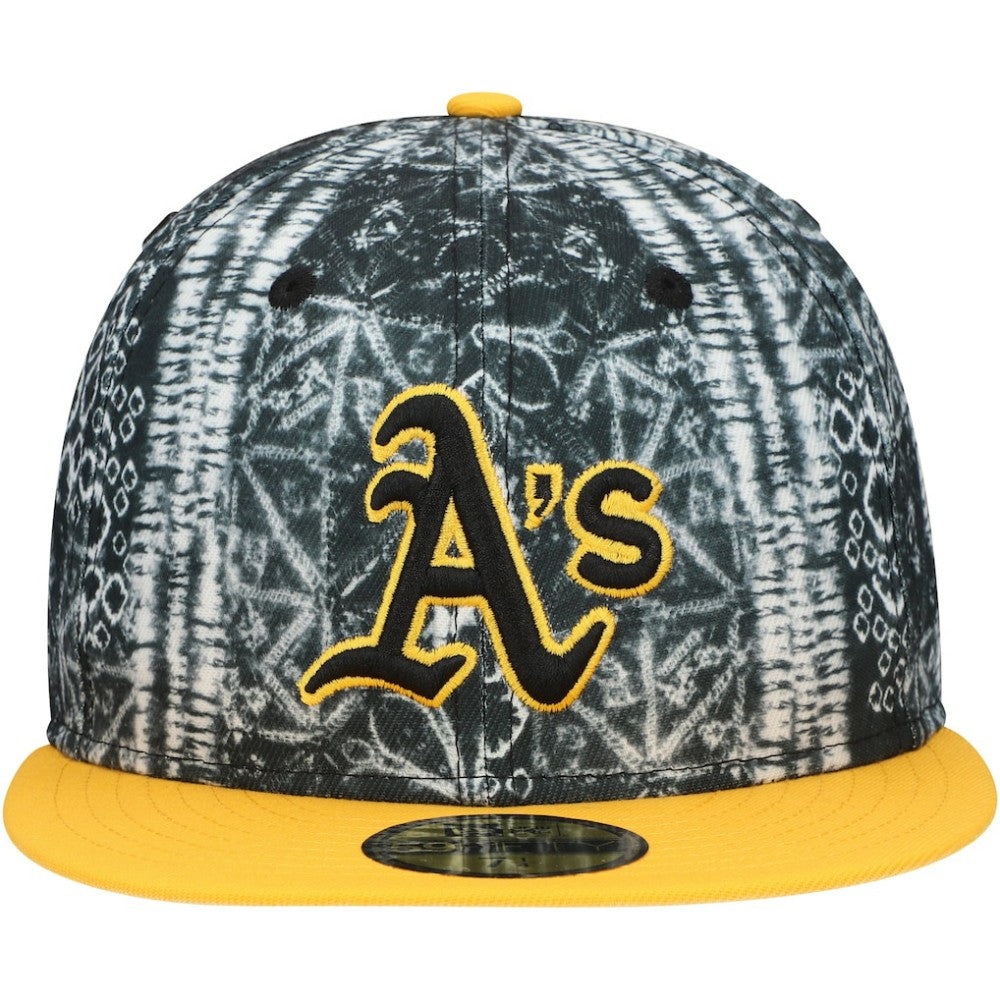 Athletics New Era Sands 59FIFTY Fitted Hat - Black Hats