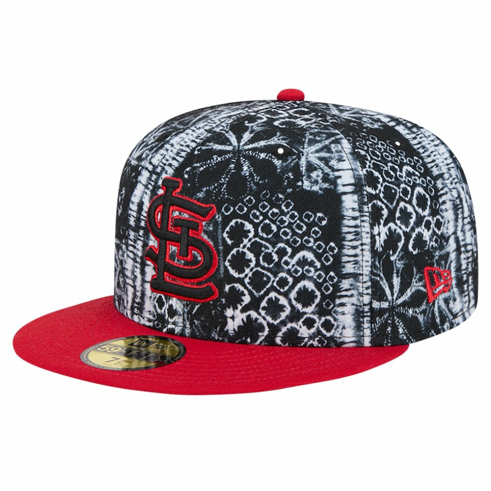 St. Louis Cardinals New Era Sands 59FIFTY Fitted Hat - Black Hats