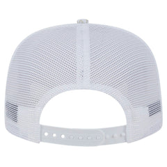 Los Angeles Angels New Era Logo Dunes A-Frame Trucker 9FIFTY Snapback Hat - White Hats