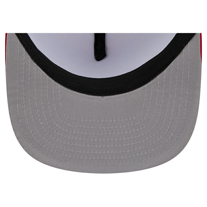 Los Angeles Angels New Era Team Horizon 9FIFTY A-Frame Trucker Snapback Hat - Red Hats