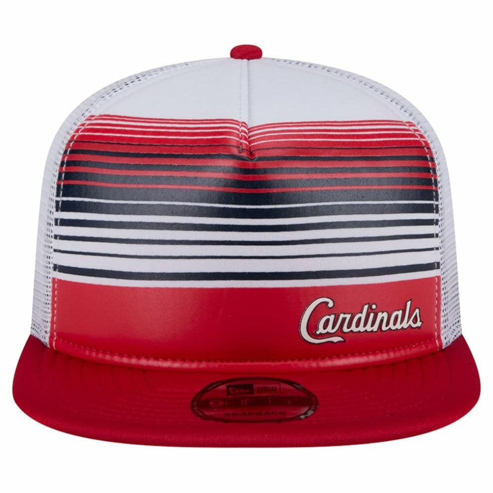 St. Louis Cardinals New Era Team Horizon 9FIFTY A-Frame Trucker Snapback Hat - Red Hats