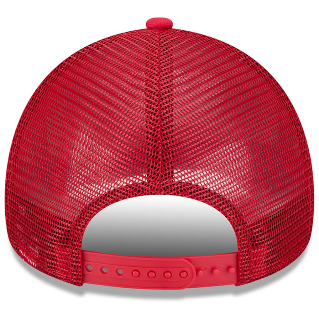 San Francisco 49ers New Era Retro Wordmark A-Frame 9FORTY Adjustable Hat - White/Scarlet Hats