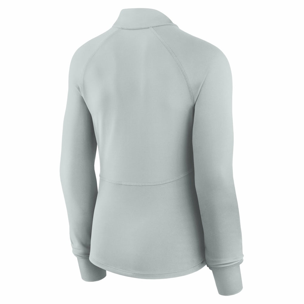 Detroit Lions Women's Elements Raglan Quarter-Zip Jacket - Gray Jackets