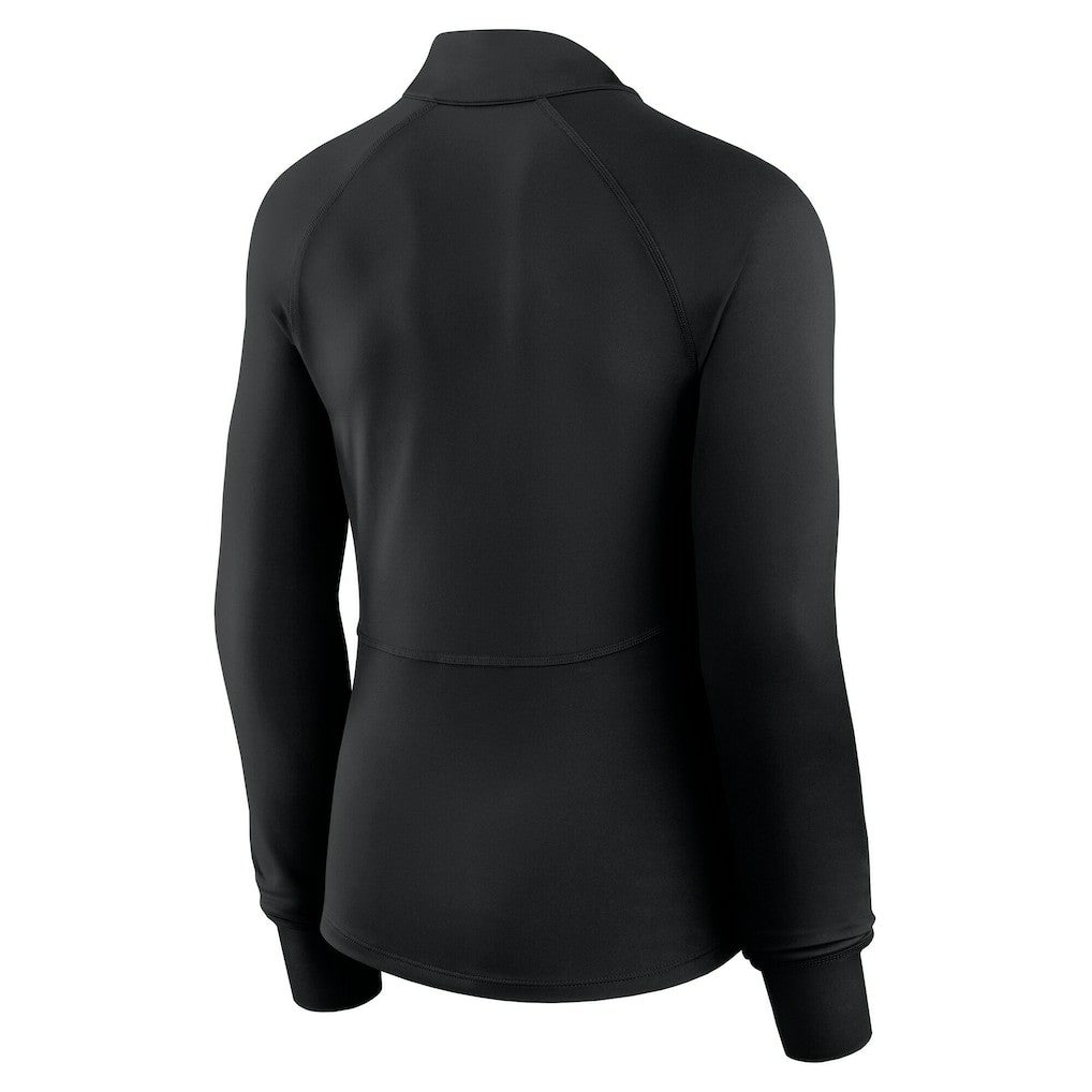Cincinnati Bengals Women's Elements Raglan Quarter-Zip Jacket - Black Jackets