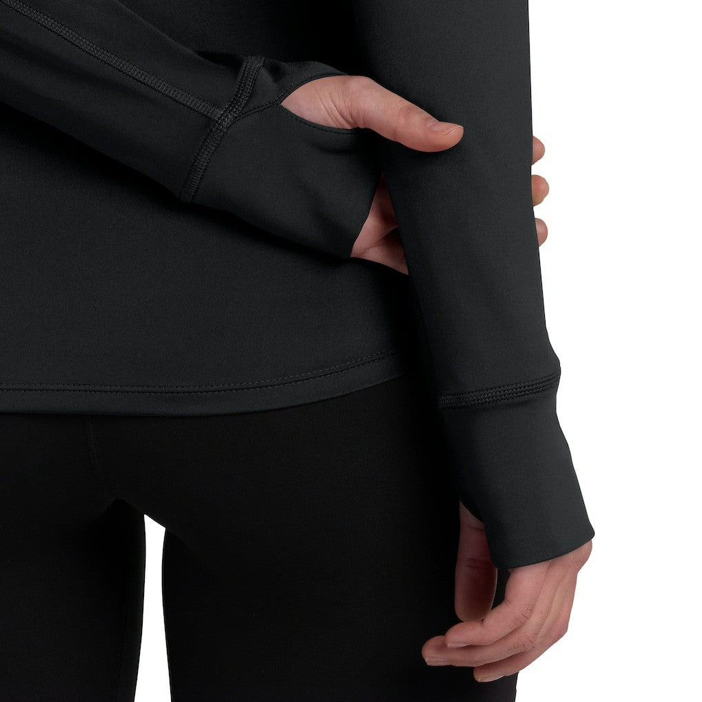 Cincinnati Bengals Women's Elements Raglan Quarter-Zip Jacket - Black Jackets