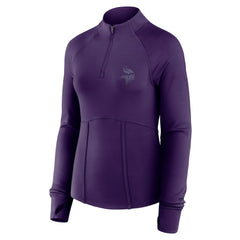 Minnesota Vikings Women's Elements Raglan Quarter-Zip Jacket - Purple Jackets