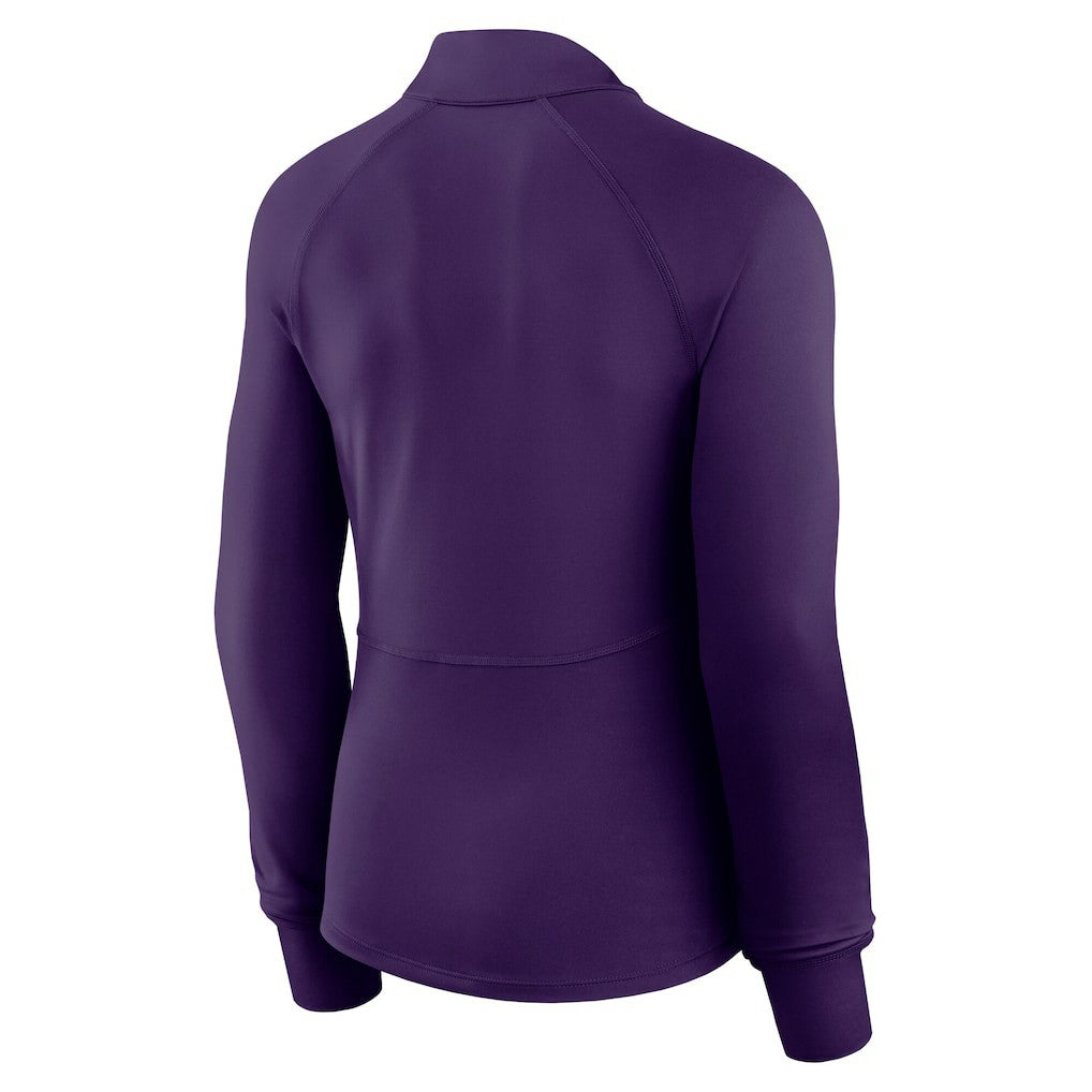 Minnesota Vikings Women's Elements Raglan Quarter-Zip Jacket - Purple Jackets