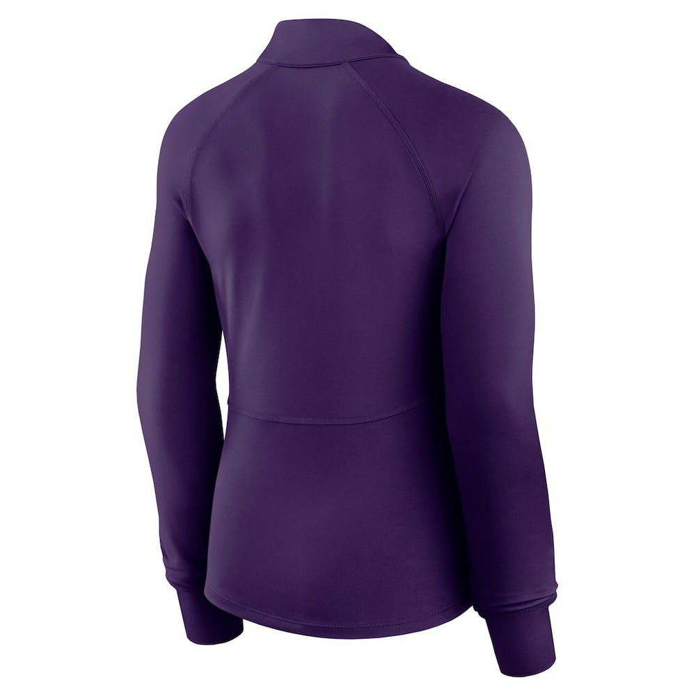 Minnesota Vikings Women's Elements Raglan Quarter-Zip Jacket - Purple Jackets