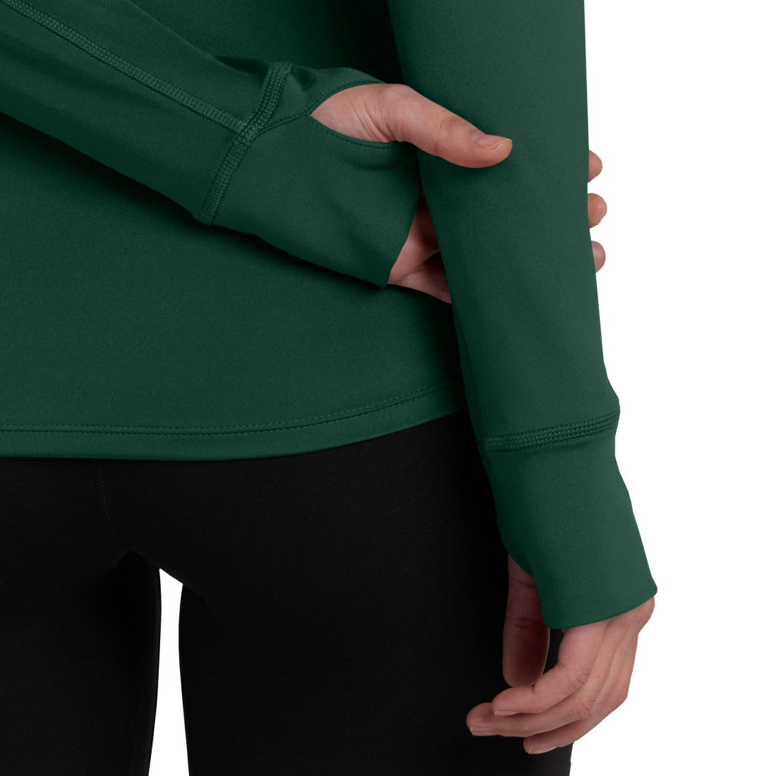Green Bay Packers Women's Elements Raglan Quarter-Zip Jacket - Green Jackets