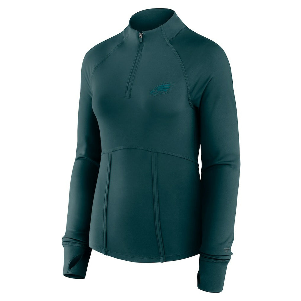 Philadelphia Eagles Women's Elements Quarter-Zip Jacket - Midnight Green Jackets