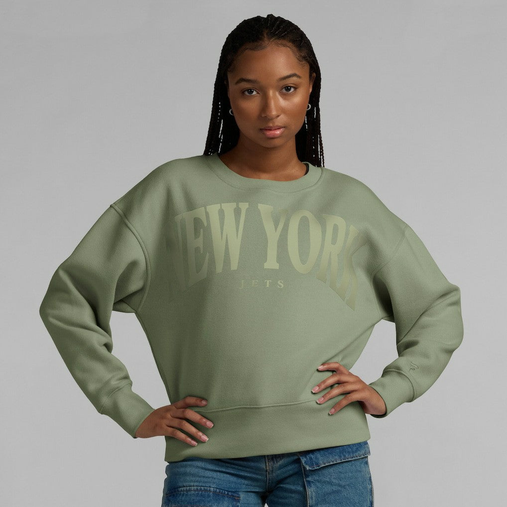 New York Jets Women's Elements Pullover Sweatshirt - Green Pullover