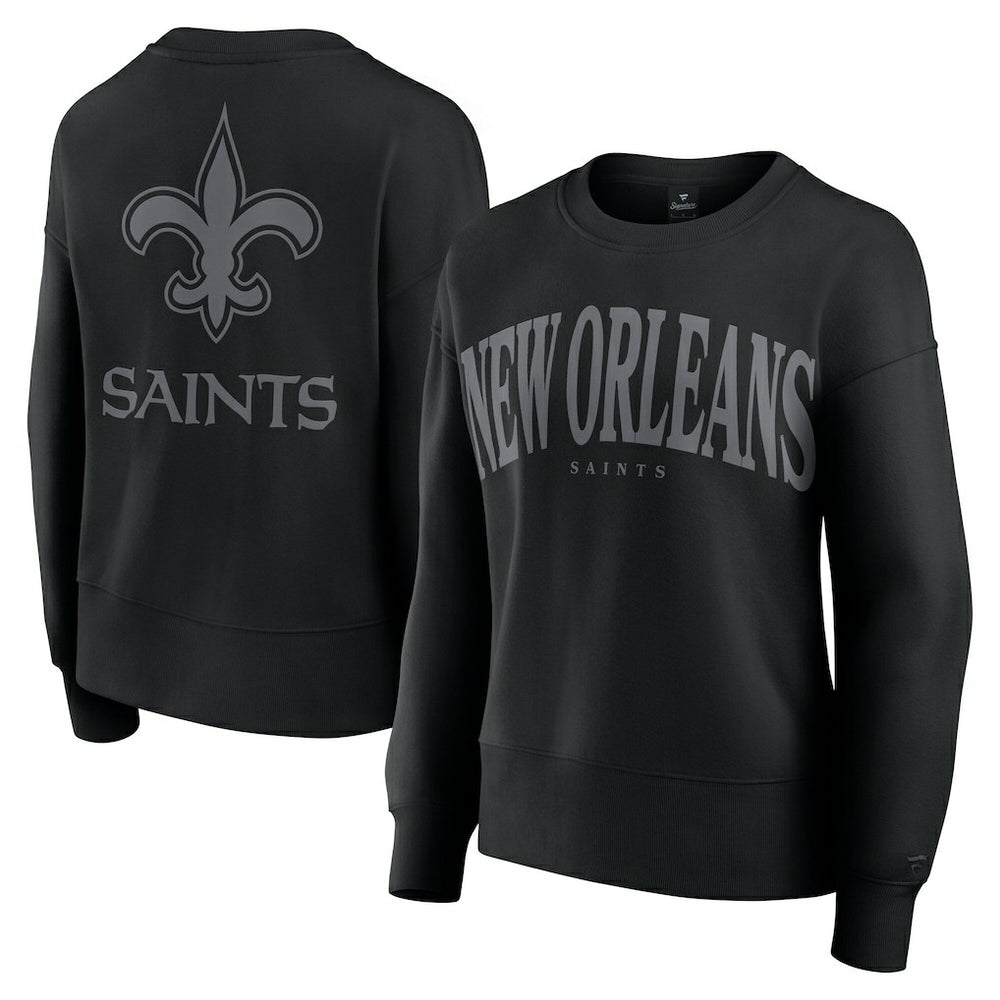 New Orleans Saints Women's Elements Pullover Sweatshirt - Black Pullover