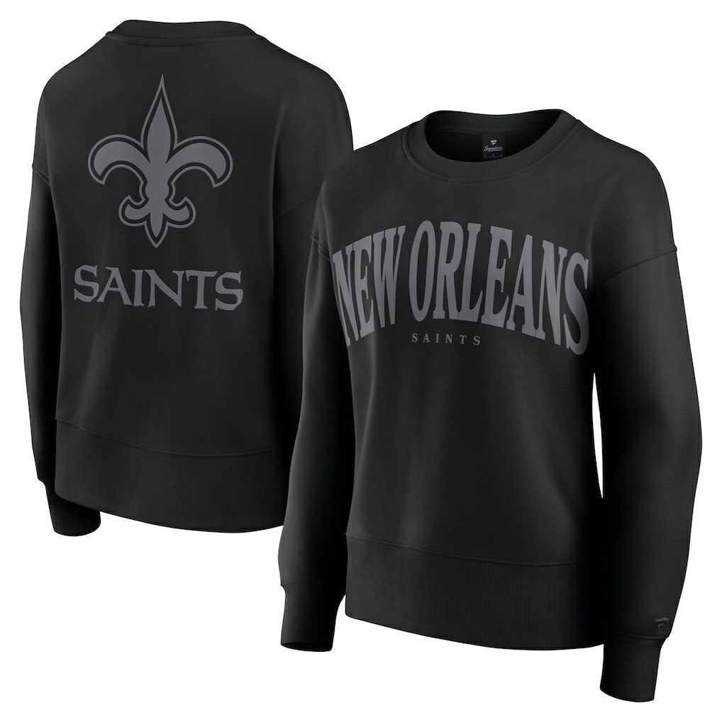 New Orleans Saints Women's Elements Pullover Sweatshirt - Black Pullover