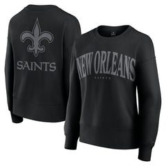New Orleans Saints Women's Elements Pullover Sweatshirt - Black Pullover
