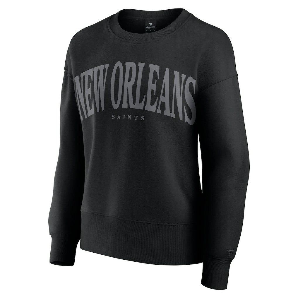 New Orleans Saints Women's Elements Pullover Sweatshirt - Black Pullover