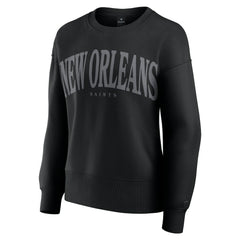 New Orleans Saints Women's Elements Pullover Sweatshirt - Black Pullover