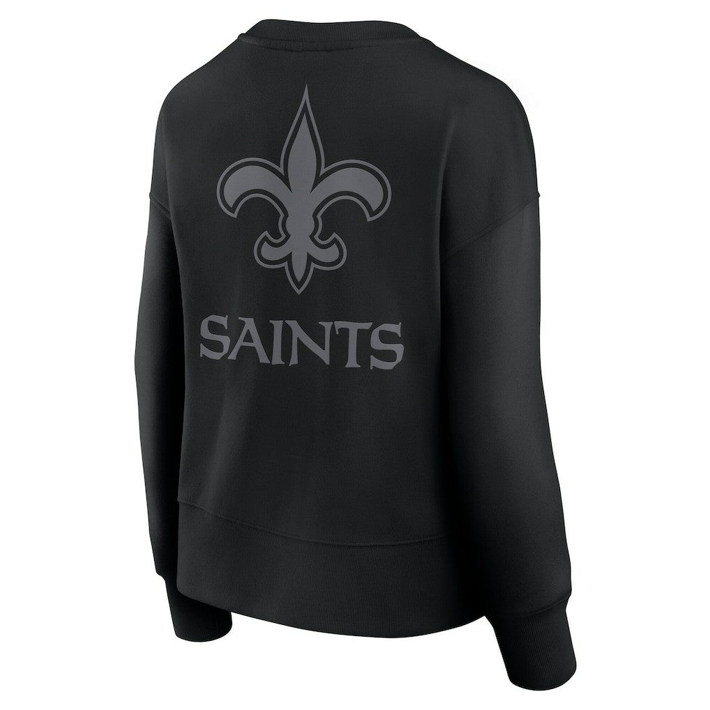 New Orleans Saints Women's Elements Pullover Sweatshirt - Black Pullover