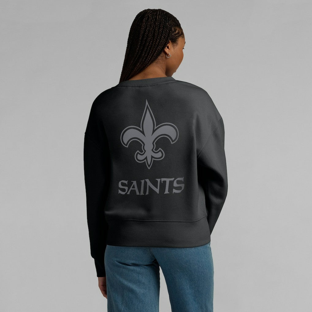 New Orleans Saints Women's Elements Pullover Sweatshirt - Black Pullover