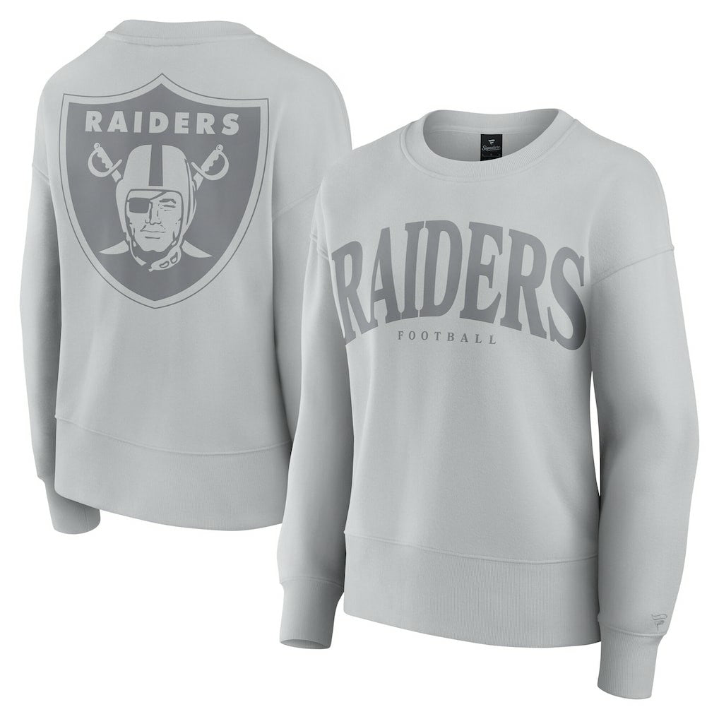 Las Vegas Raiders Women's Elements Pullover Sweatshirt - Gray Pullover