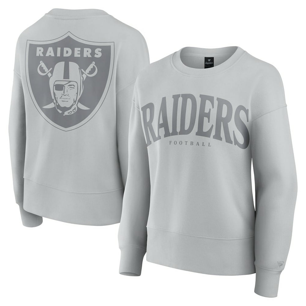 Las Vegas Raiders Women's Elements Pullover Sweatshirt - Gray Pullover