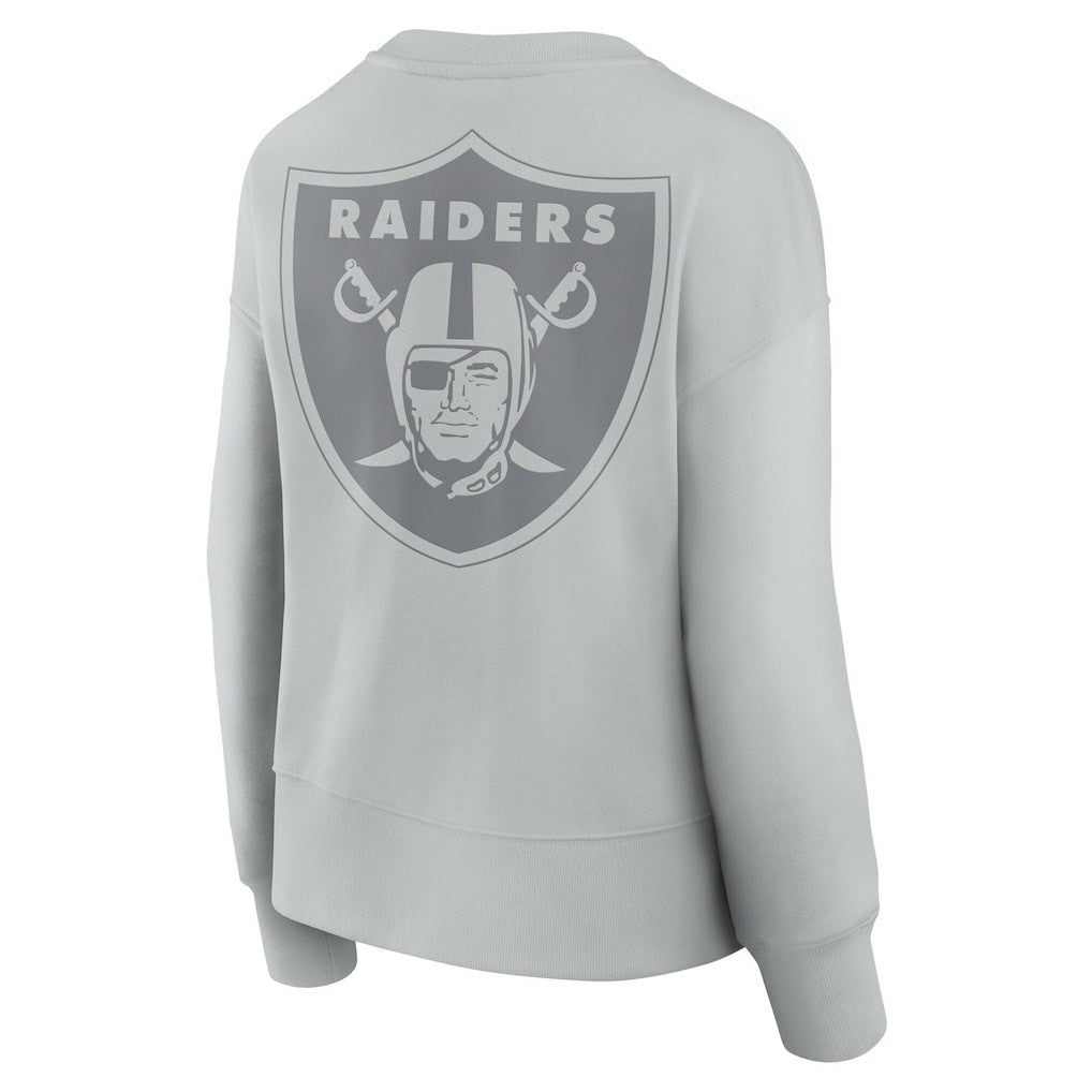 Las Vegas Raiders Women's Elements Pullover Sweatshirt - Gray Pullover