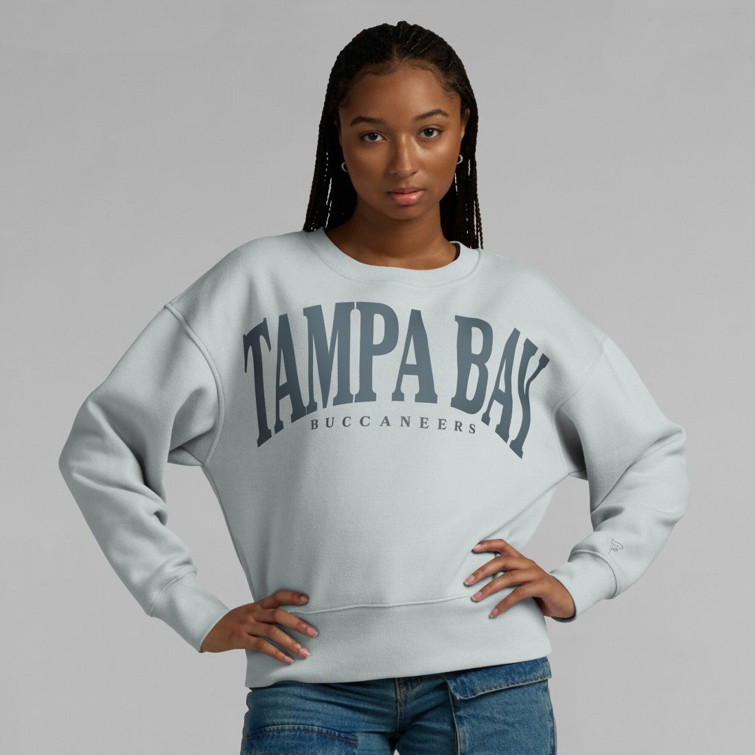 Tampa Bay Buccaneers Women's Elements Pullover Sweatshirt - Gray Pullover