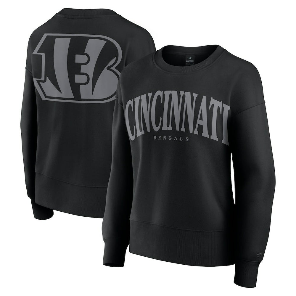 Cincinnati Bengals Women's Elements Pullover Sweatshirt - Black Pullover