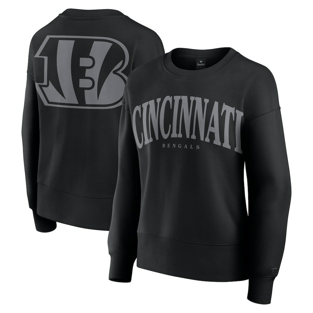 Cincinnati Bengals Women's Elements Pullover Sweatshirt - Black Pullover