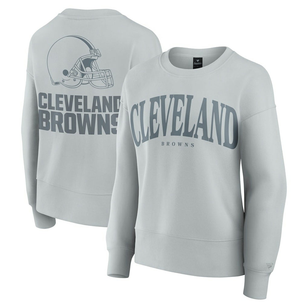 Cleveland Browns Women's Elements Pullover Sweatshirt - Gray Pullover