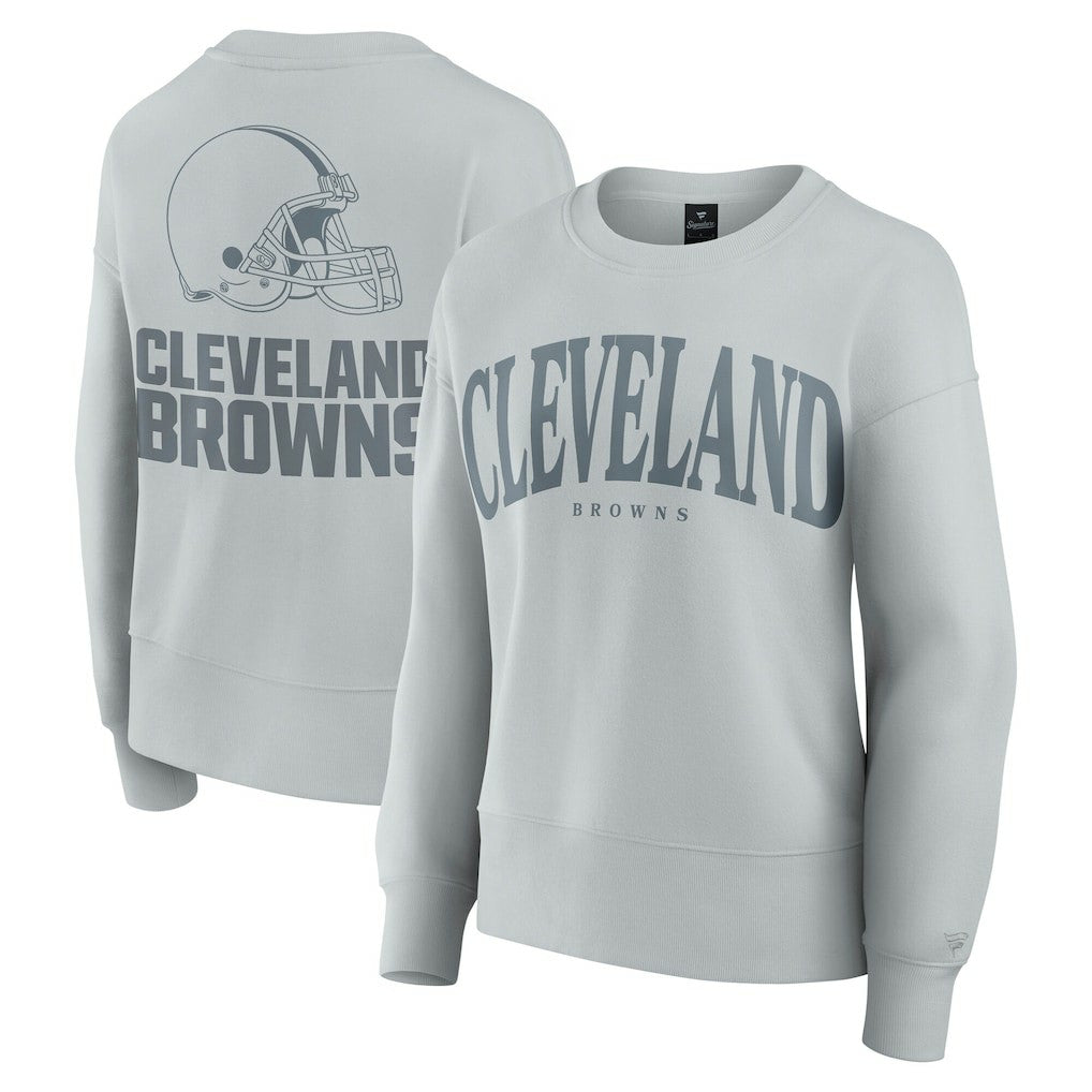 Cleveland Browns Women's Elements Pullover Sweatshirt - Gray Pullover