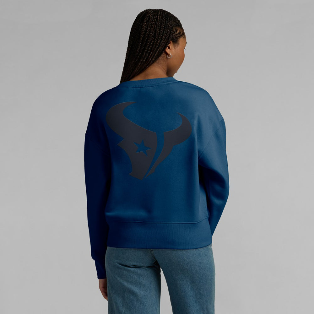Houston Texans Women's Elements Pullover Sweatshirt - Navy Pullover
