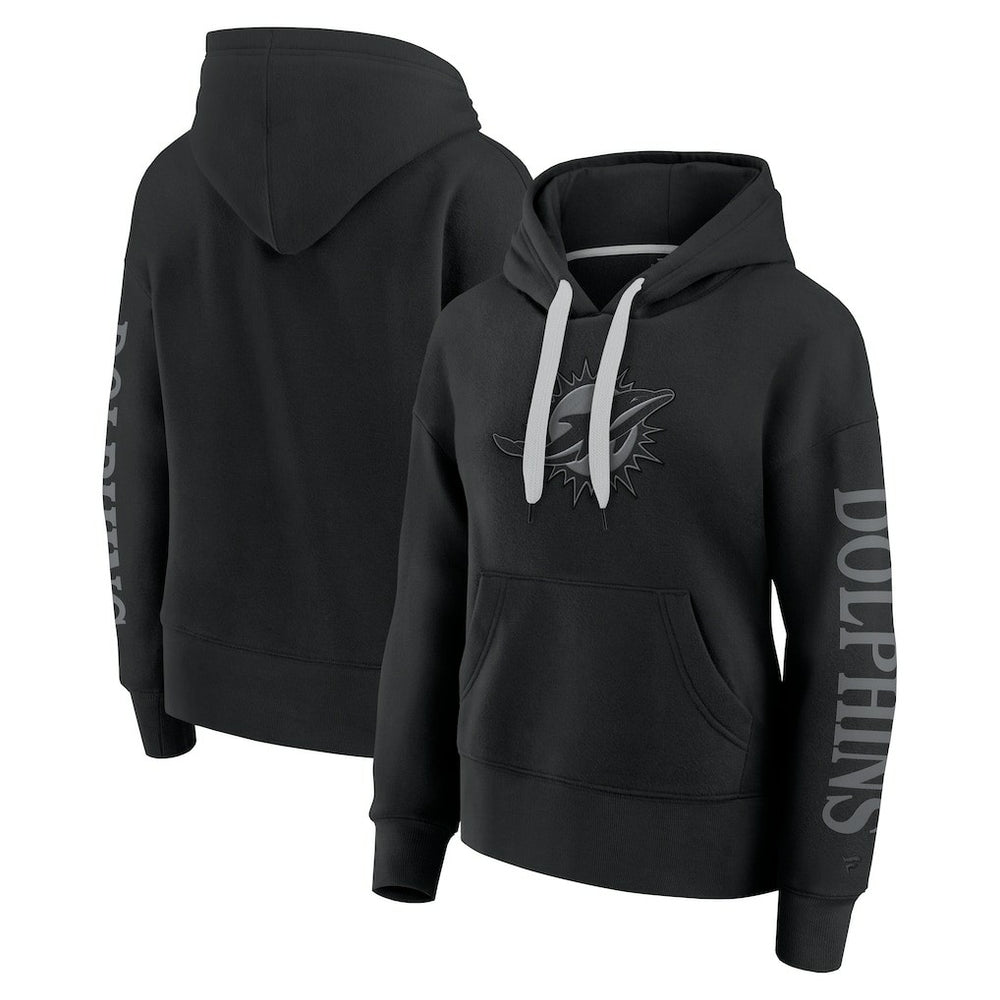 Miami Dolphins Women's Elements Next Pullover Hoodie - Black Hoodies
