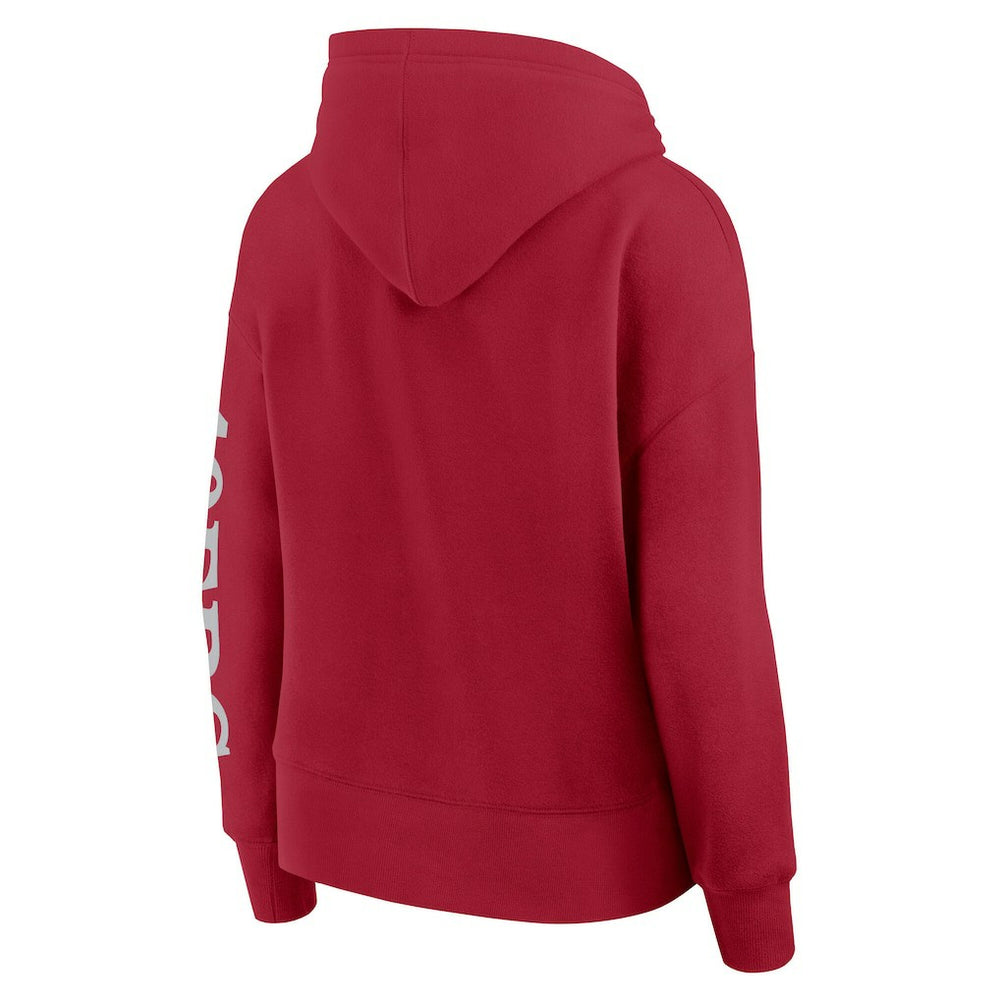 San Francisco 49ers Women's Elements Next Pullover Hoodie - Scarlet Hoodies