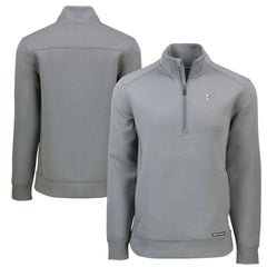 Chicago Cubs Cutter & Buck Cooperstown Collection Roam Eco Recycled Quarter-Zip Pullover - Gray Pullover