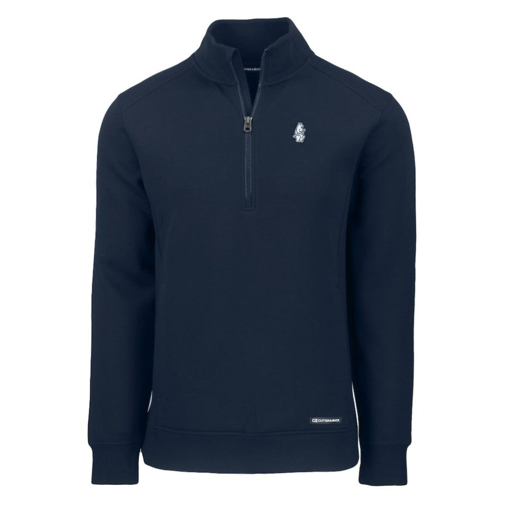 Chicago Cubs Cutter & Buck Cooperstown Collection Roam Eco Recycled Quarter-Zip Pullover - Navy Pullover