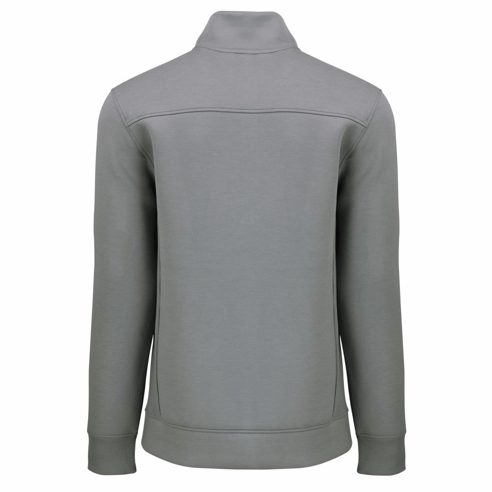 Milwaukee Brewers Cutter & Buck Cooperstown Collection Roam Eco Recycled Quarter-Zip Pullover - Gray Pullover