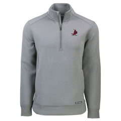 St. Louis Cardinals Cutter & Buck Cooperstown Collection Roam Eco Recycled Quarter-Zip Pullover - Gray Pullover