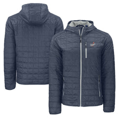 Los Angeles Dodgers Cutter & Buck Cooperstown Collection Rainier Primaloft Eco Full-Zip Hooded Jacket - Anthracite Jackets