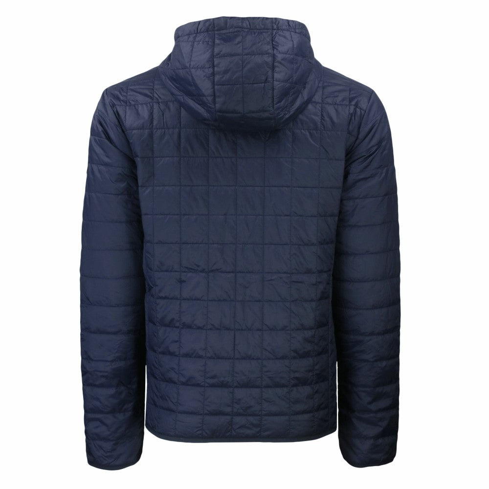 Cleveland Guardians Cutter & Buck Cooperstown Collection Rainier Primaloft Eco Full-Zip Hooded Jacket - Navy Jackets