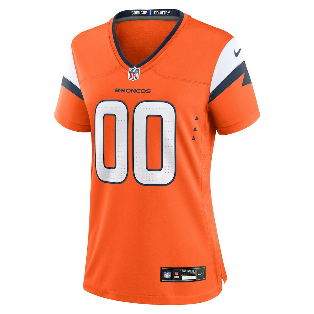 Denver Broncos Women's Mile High Collection Custom Game Jersey - Orange Jerseys
