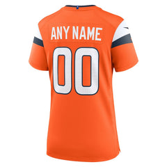Denver Broncos Women's Mile High Collection Custom Game Jersey - Orange Jerseys