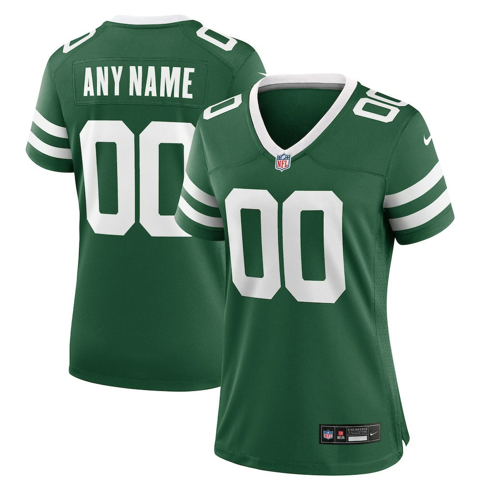 New York Jets Women's Custom Game Jersey - Legacy Green Jerseys