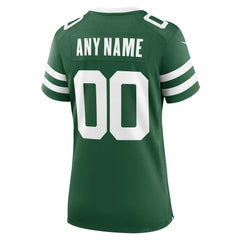 New York Jets Women's Custom Game Jersey - Legacy Green Jerseys